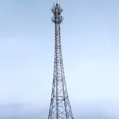 4 Legs Self Supporting Lattice Steel Towers 30m For Power Transmission