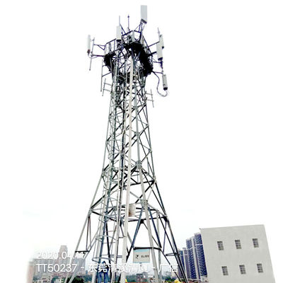 30m 60m Angular Lattice Steel Towers Hot Dip Guyed Lattice Tower